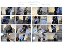 【SXYC0076】连衣裙黑丝捆绑 股绳固定 马具口塞