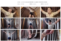 【YSSA0495】陈依依y具口塞极限堵嘴 12公分高跟鞋 大字型手...